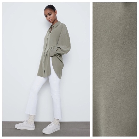 Zara Soft Oversized Shirt - Picture 2 of 8